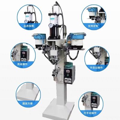Máy tuýp tự động Tubular Riveting Orbital Semi Hollow Tubular Pneumatic Feed